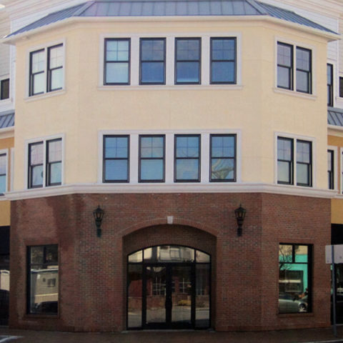 new windows in a building in belmar